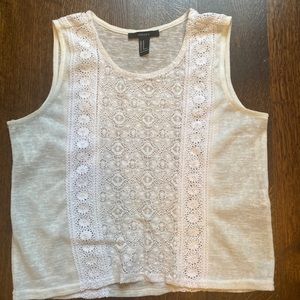 F21 Lace Crop Tank